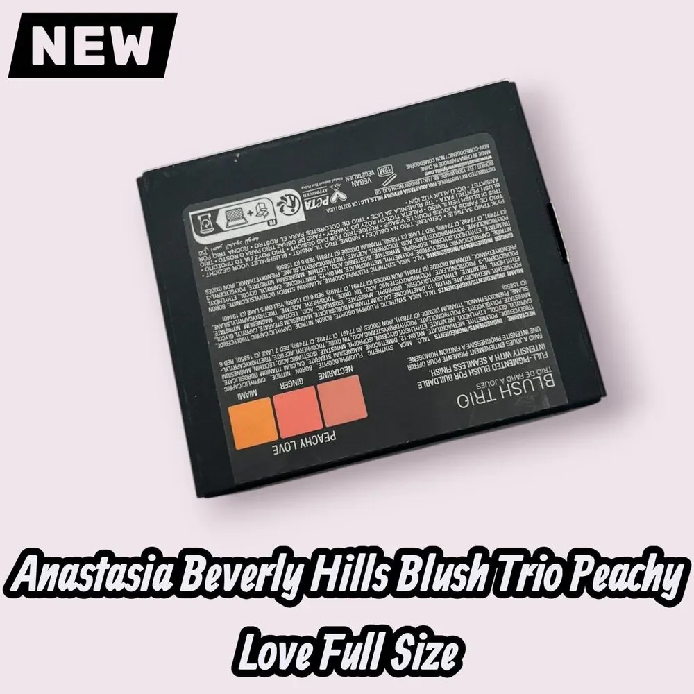 New Anastasia Beverly Hills Blush Trio Peachy Love Full Size